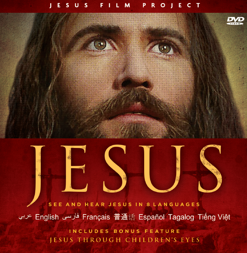 2 FILMS ON ONE DVD. A1L - The Jesus Film (for adults) PLUS The Story of Jesus for Children" DVD in 8 American Immigrant Languages (A1L), 100 Pack