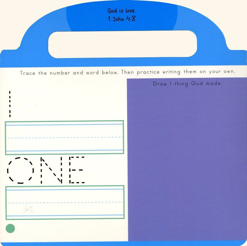 Wipe-Clean Activity Book - Bible 123s (Inspired to Learn Series) Age 2-6