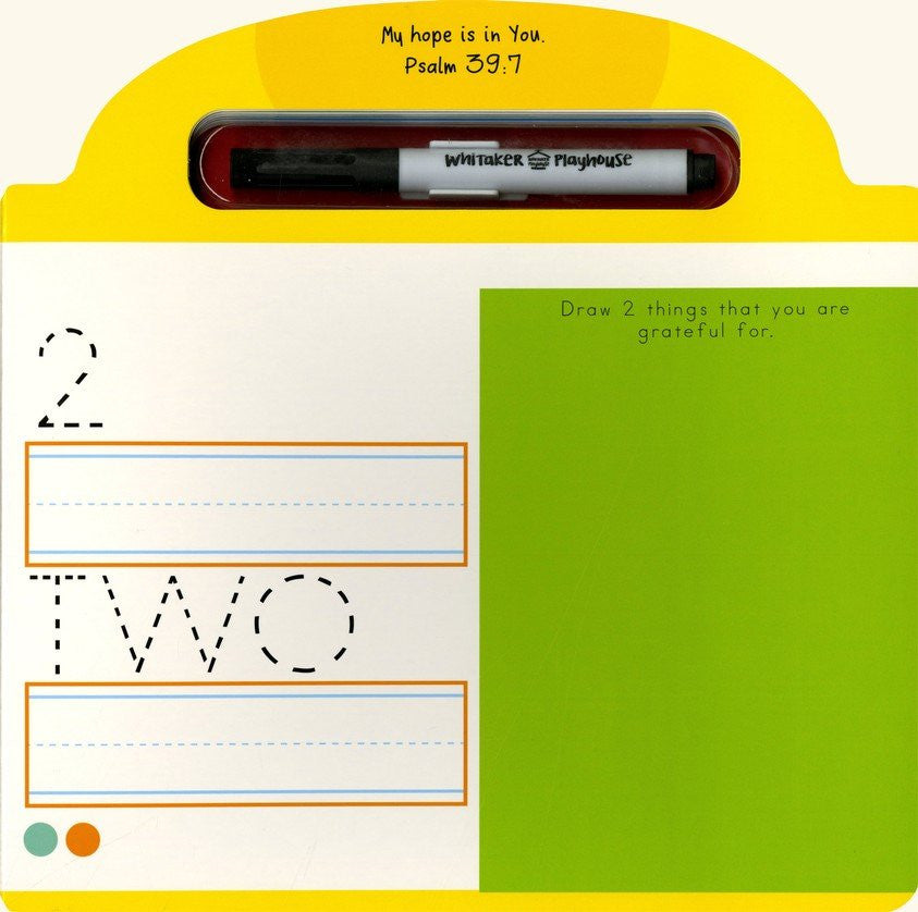 Wipe-Clean Activity Book - Bible 123s (Inspired to Learn Series) Age 2-6