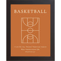 Philippians 4:13 Basketball Court Wall Art – Christian Basketball Decor for Boys Room (SB209)