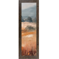 Terracotta Abstract Landscape Wall Art – Warm Orange Field Narrow Portrait Scenic Decor (SB935)