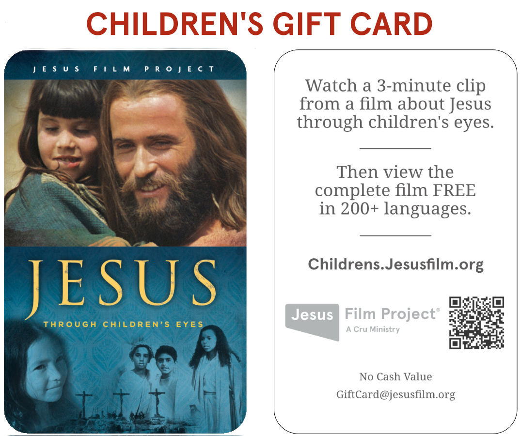 100- JESUS FILM STREAMING CARDS THROUGH THE EYES OF CHILDREN