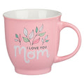 "I Love You Mom" Pink Ceramic Gift Mug (Isaiah 62:4)