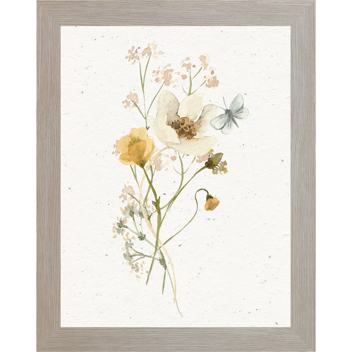Delicate Wildflowers Wall Art – Soft Botanical Floral Print | SB131