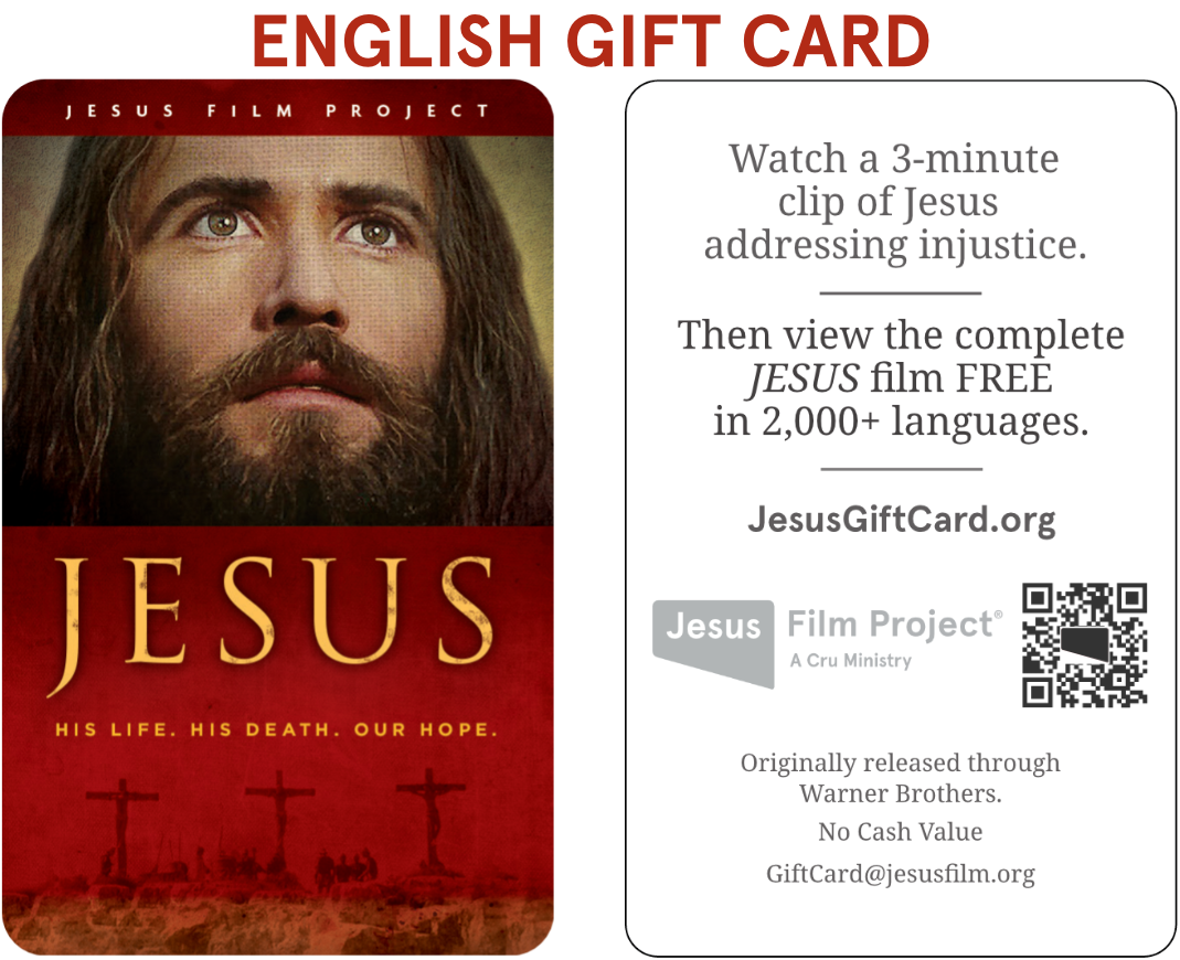 100 - JESUS GIFT CARDS in English
