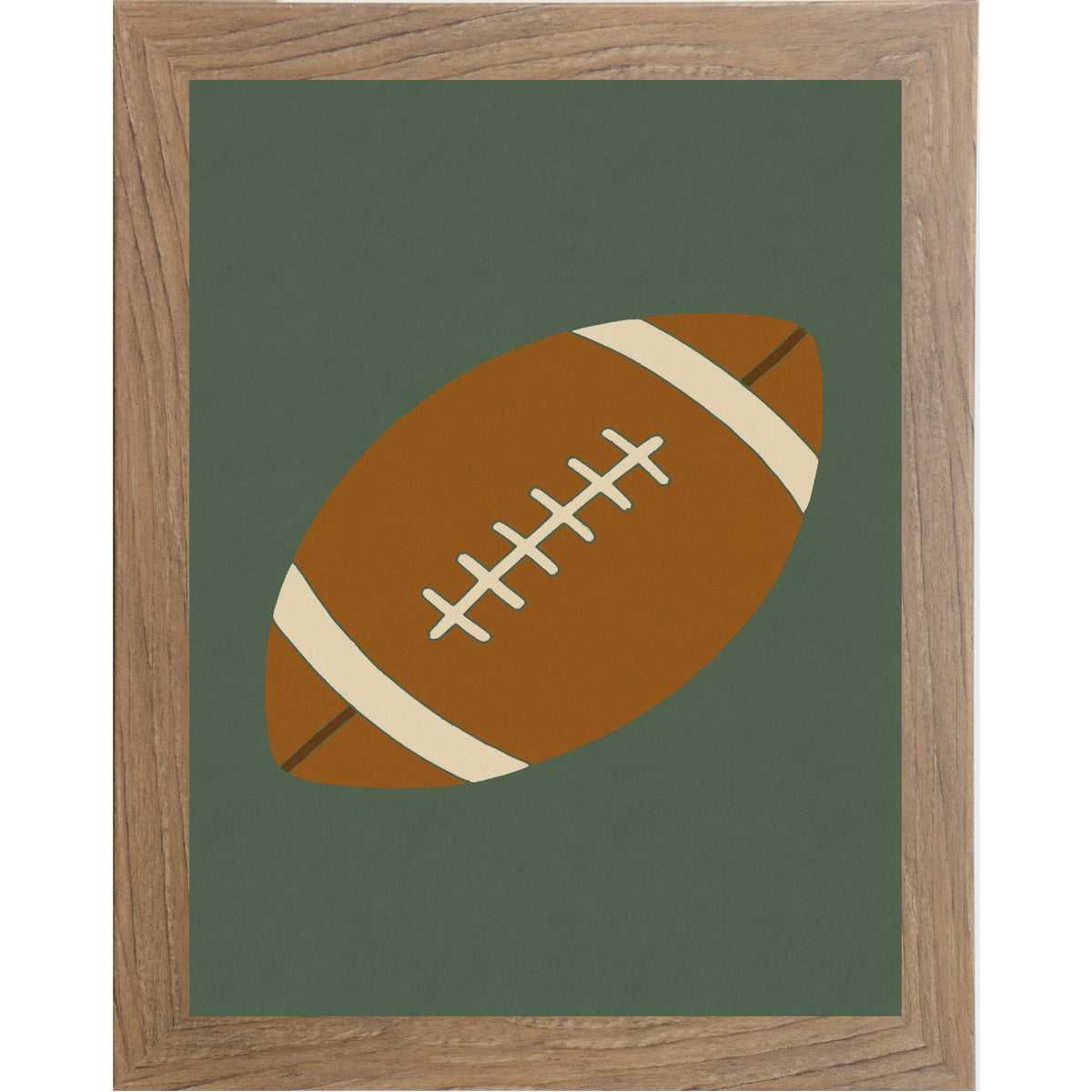 Football Wall Art – Minimalist Football Decor for Boys Room, Sports Nursery or Football Lovers – SB215