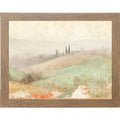 Tuscan Valley Mist Wall Art – Rolling Italian Hills Cypress Fresco Landscape Decor (SB220)