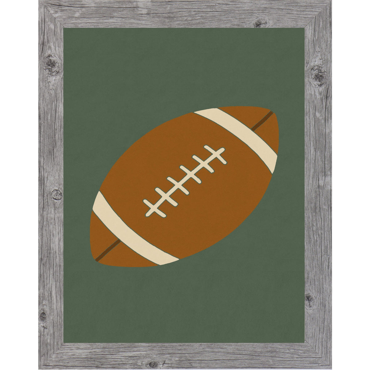 Football Wall Art – Minimalist Football Decor for Boys Room, Sports Nursery or Football Lovers – SB215