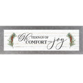 Oh Tidings of Comfort and Joy – Christian Christmas Wall Art, Winter Faith Decor, Framed Holiday Mantel Art (SS103656)