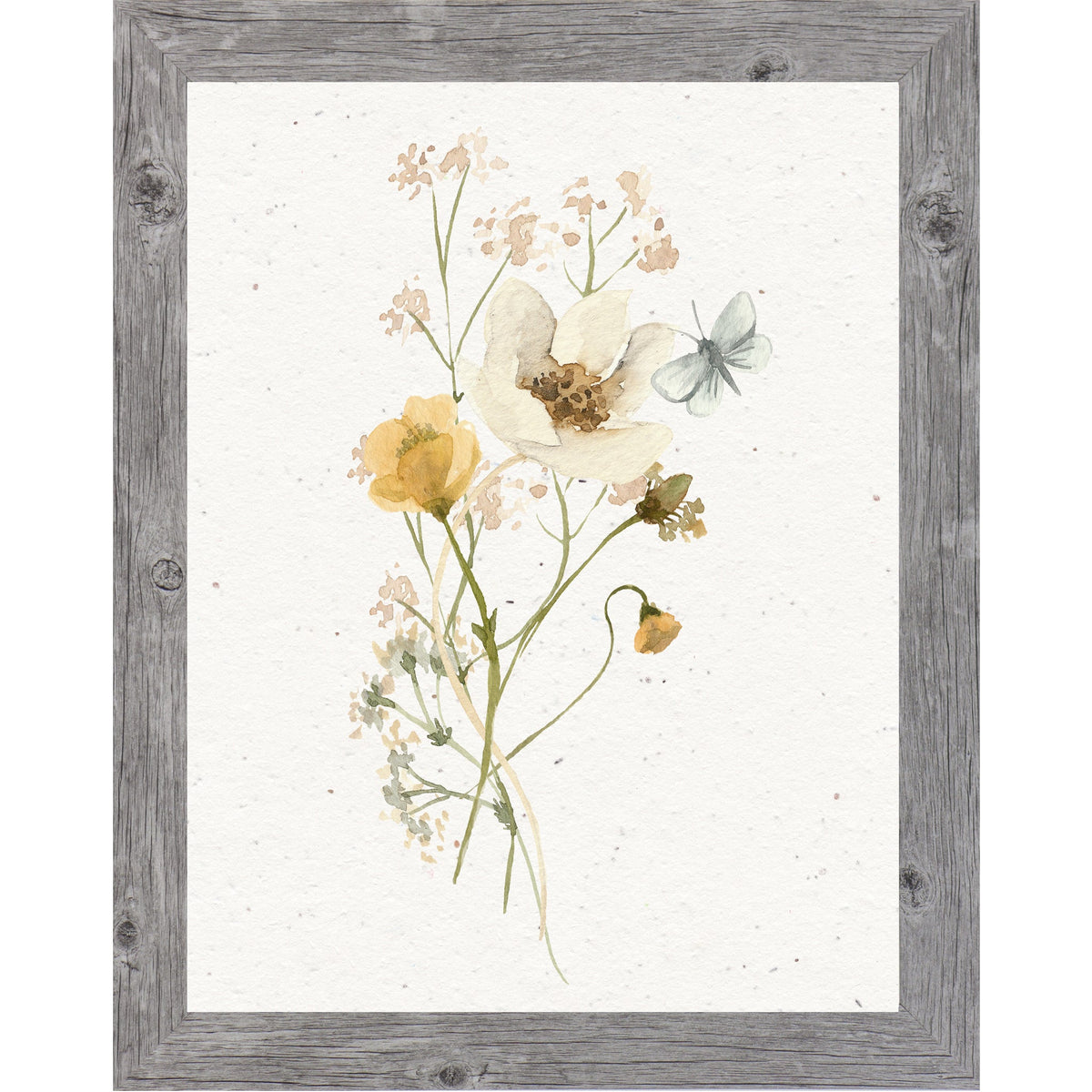 Delicate Wildflowers Wall Art – Soft Botanical Floral Print | SB131
