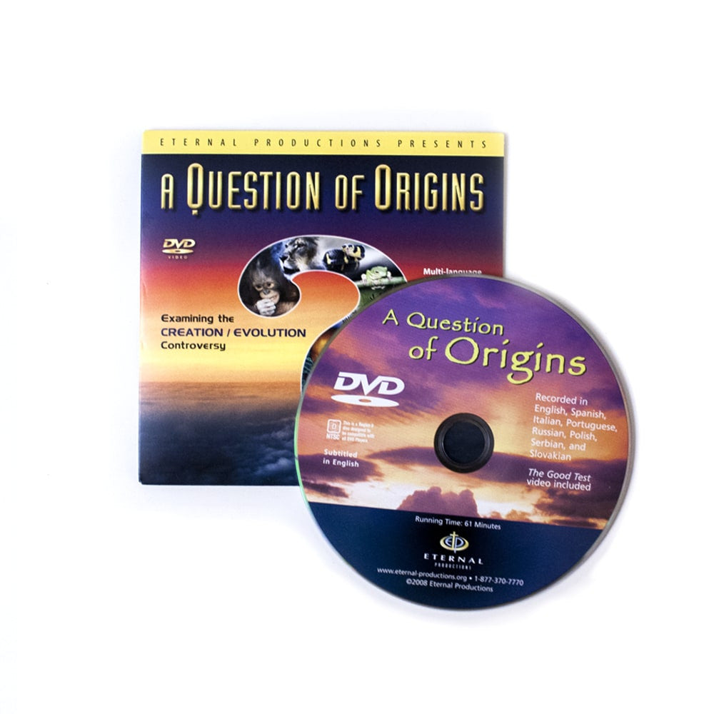 10 Question of Origins Ministry Give-Away DVDs