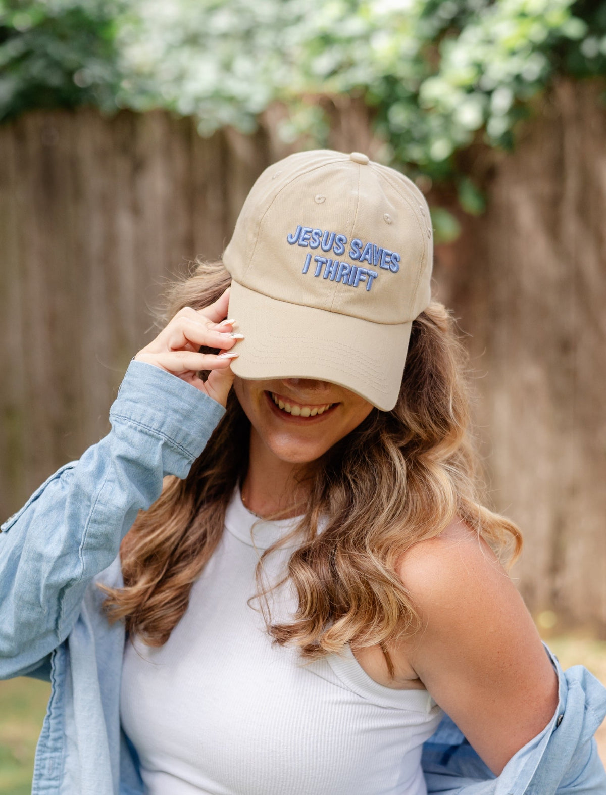 Hat: Jesus Saves I Thrift (sand)