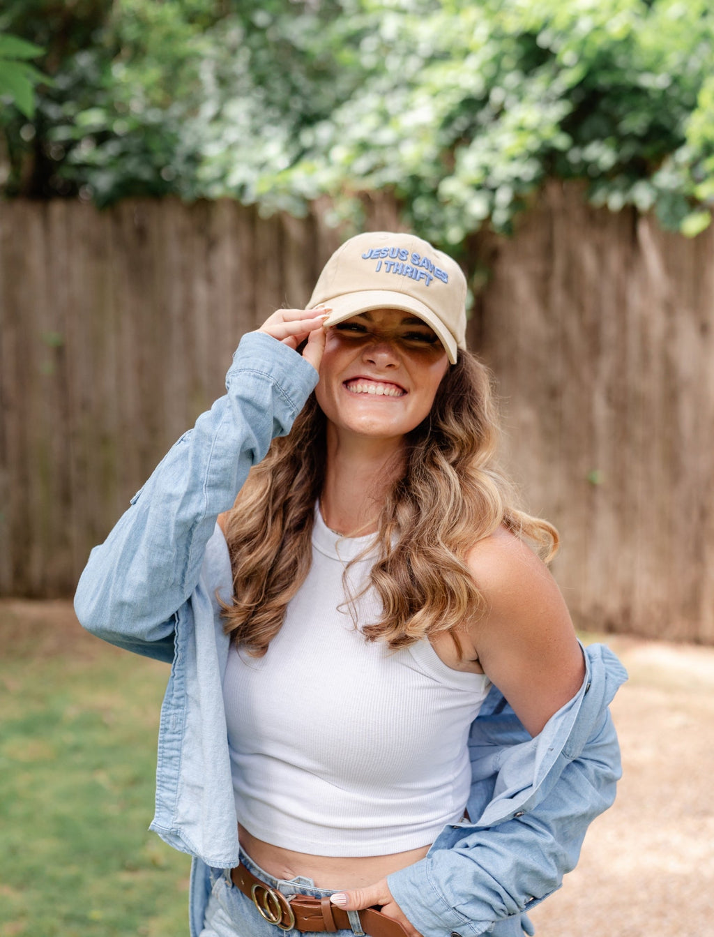 Hat: Jesus Saves I Thrift (sand)