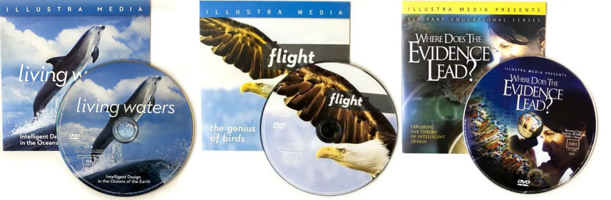 20 COMBO PACK - 5-FLIGHT, 5-LIVING WATERS, 5-ORIGINS + 5 JESUS FILM