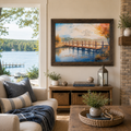 Let Everything That Has Breath Praise The Lord Wall Art – Autumn Pier Landscape Decor (SB243)