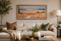 Terracotta Abstract Landscape Wall Art – Full Panoramic Wide Scenic Farmhouse Nature Decor (SB758)