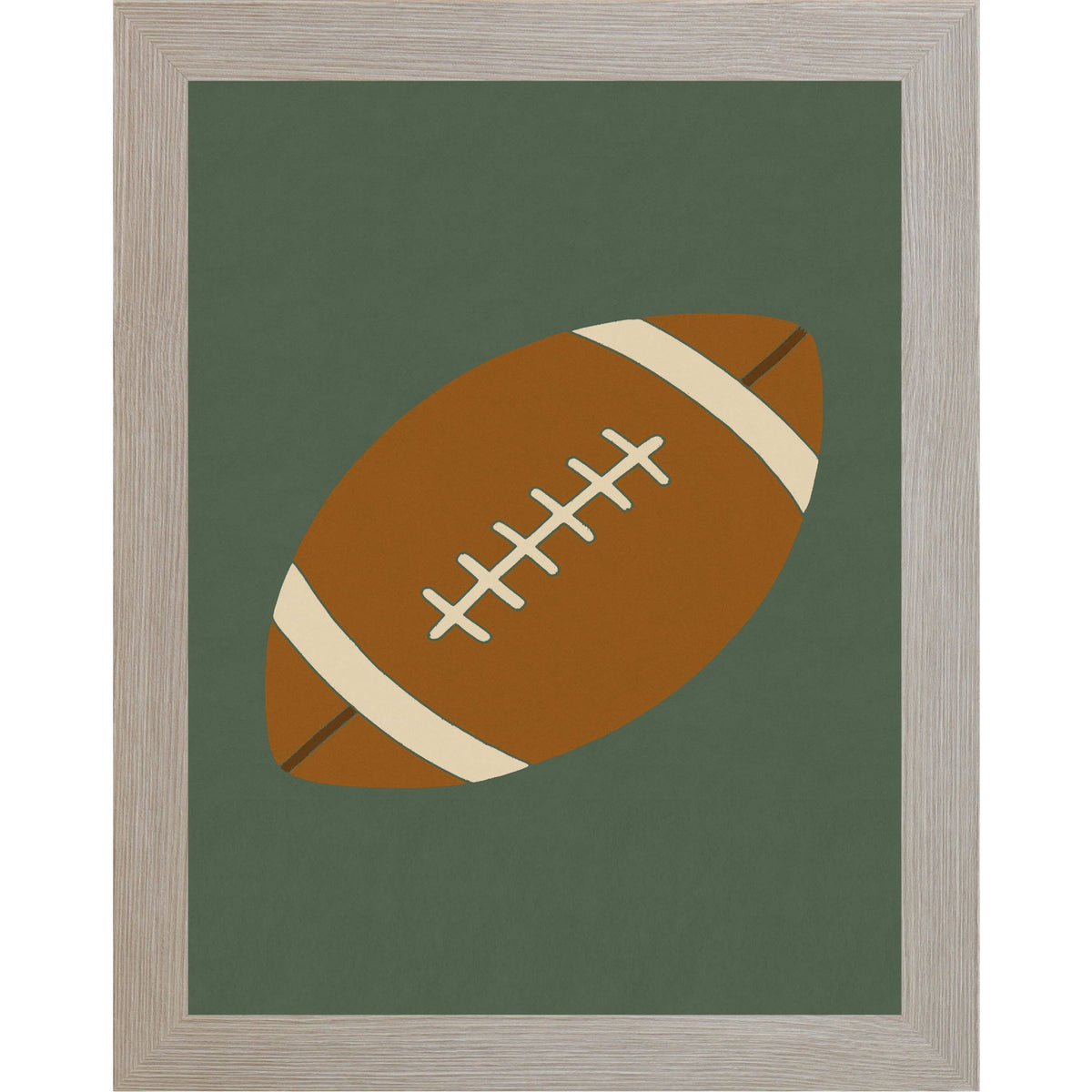 Football Wall Art – Minimalist Football Decor for Boys Room, Sports Nursery or Football Lovers – SB215