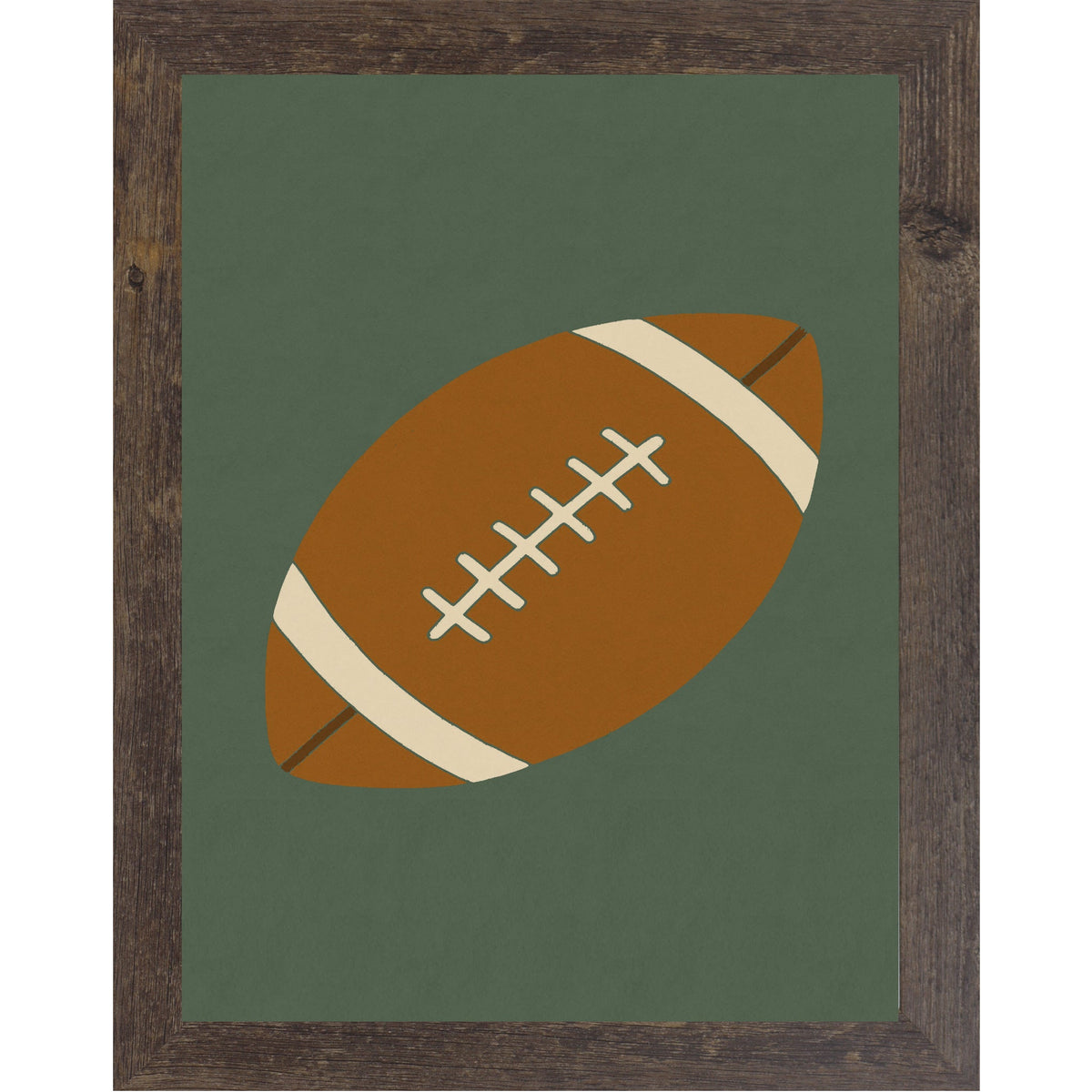 Football Wall Art – Minimalist Football Decor for Boys Room, Sports Nursery or Football Lovers – SB215