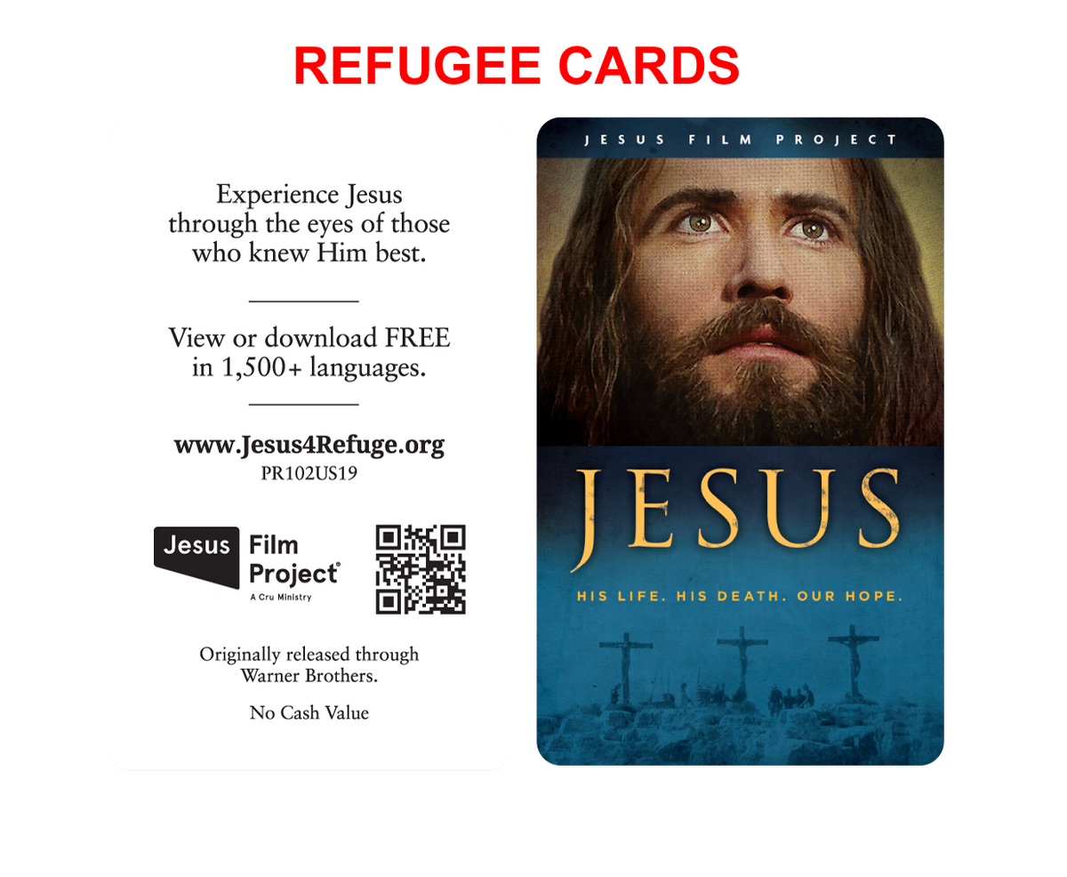 Refugee "JESUS" Gift Cards - 100 Pack