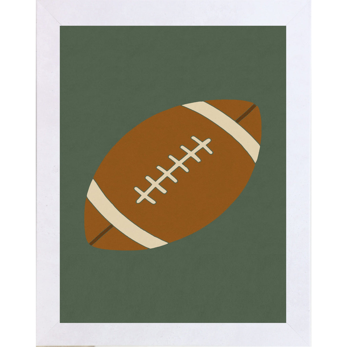 Football Wall Art – Minimalist Football Decor for Boys Room, Sports Nursery or Football Lovers – SB215