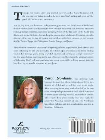 God, My Rock: Faith Adventures of a Missionary Mom Hardback Book