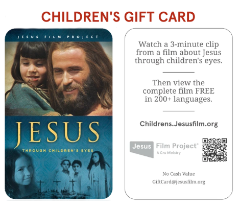 JESUS FILM STREAMING CARDS THROUGH THE EYES OF CHILDREN