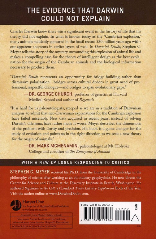 Darwin's Doubt - Paperback Book