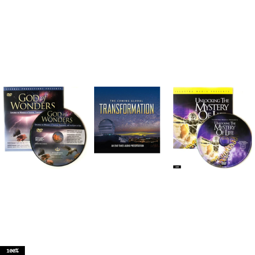 21 DVD SPECIAL - YOU GET 1 -THE COMING GLOBAL TRANSFORMATION (3 CD SET), 10 GOD OF WONDERS DVDS, 10 UNLOCKING THE MYSTERIES OF LIFE DVDS (MINISTRY GIVEAWAYS