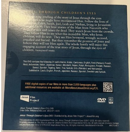 Story of Jesus Through the Eyes of Children 24 Language Edition - DVD Special (100 Pack) C1L