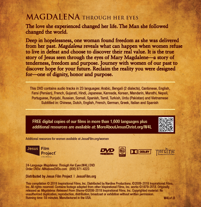 Special "Magdalena" Through Her Eyes Film in 24 Languages DVD  (100 Pack )