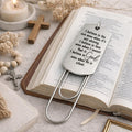 Faith Quote Paperclip Bookmark Christian Inspirational Scripture Bookmark Stainless Steel Engraved Charm Religious Gift